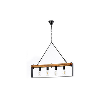 Luminosa Susan 4 Light Bar Pendant Ceiling Light, Band