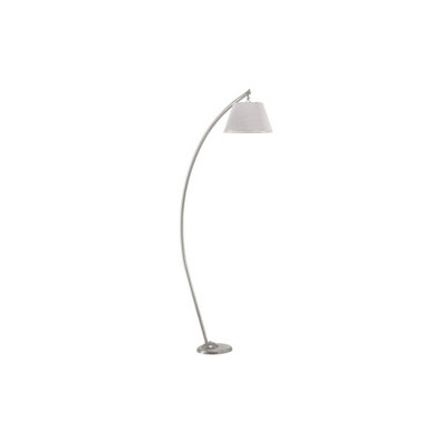 Lighting | 1.6m Curved Floor Lamp Matt Black & Grey Shade Free Standing Living Room Light P 11c981ca 49ad 44af B27b Ed35f599c196