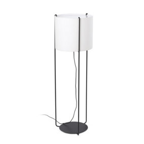 Luminosa Table Lamp Round Drum Black, E27
