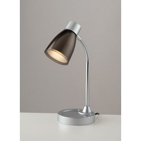 Luminosa Task Table Lamp, Black, Chrome, E14