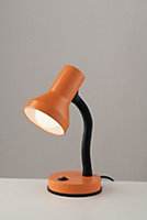 Luminosa Task Table Lamp, Orange, Black, E27