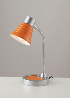 Luminosa Task Table Lamp, Orange, Chrome, E14