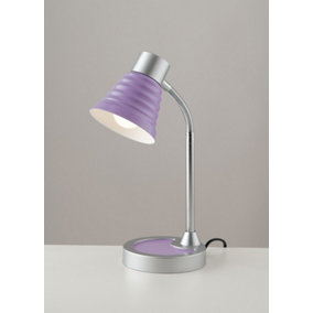 Luminosa Task Table Lamp, Viola, Chrome, E14
