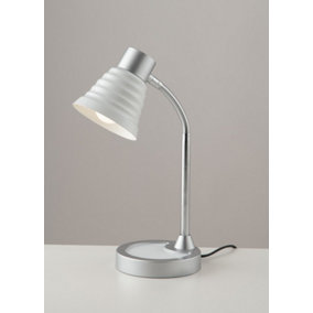 Luminosa Task Table Lamp, White, Chrome, E14