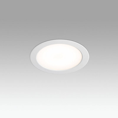 Luminosa Ted LED Medium Recessed Ceiling Light White IP44