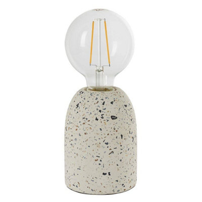 Luminosa Terrazzo 1 Light Table Light White (Base only), E27