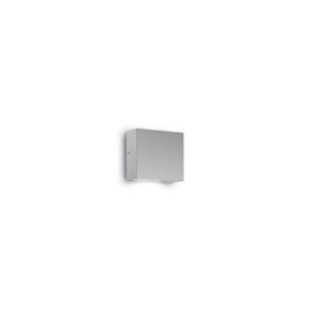Luminosa Tetris 1 Light Outdoor Wall Light Grey IP44, G9