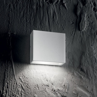 Luminosa Tetris 1 Light Outdoor Wall Light White IP44, G9