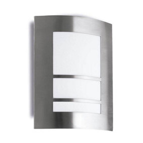 Luminosa Thina 1 Light Outdoor Wall Light Stainless Steel IP55