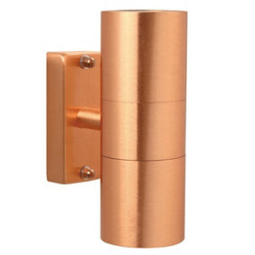 Luminosa Tin Up & Down Wall Lamp Copper, GU10, IP54