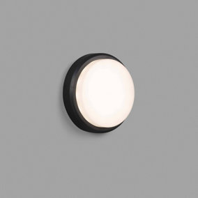Luminosa Tom Outdoor LED Dark Grey Wall / Ceiling Lamp 7W 3000K IP65