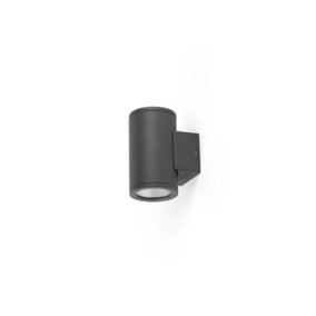 Luminosa Tond 2 Light Dark Grey LED Wall Lamp 3000K 2x6W 3000K IP54