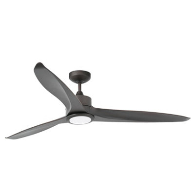 Luminosa Tonic LED Large Ceiling Fan Dark Brown | DIY at B&Q