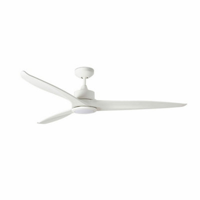 Luminosa Tonic White Ceiling Fan With DC Motor with LED Light | DIY at B&Q