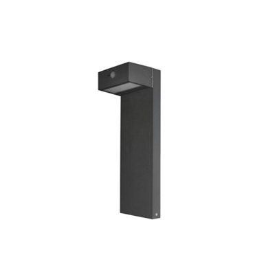 Luminosa Top LED Outdoor Bollard Urban grey, Sandblasted, Warm-White 3000K, IP44