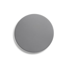Luminosa Tou Grey Round Flush Wall Lamp 45cm 2700K