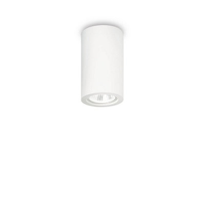 Luminosa Tower 1 Light Round Surface Mounted Downlight White