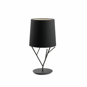 Luminosa Tree 1 Light Table Lamp Black, E27
