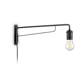 Luminosa Triumph Indoor Wall Lamp 1 Light Black, E27