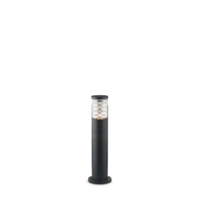 Luminosa Tronco Outdoor Bollard Lamp 1 Light Black IP54, E27