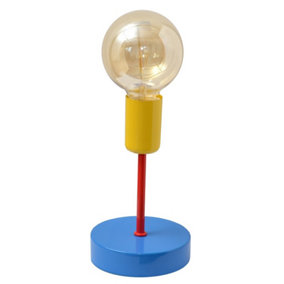 Luminosa Tube Table Lamp Blue, Red, Yellow 12cm