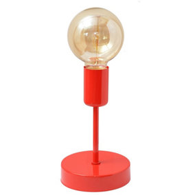 Luminosa Tube Table Lamp Red 12cm