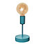 Luminosa Tube Table Lamp Turquoise 12cm