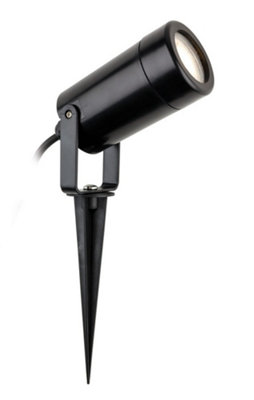 Luminosa Tulsa Outdoor Wall & Spike Light Black IP44, GU10