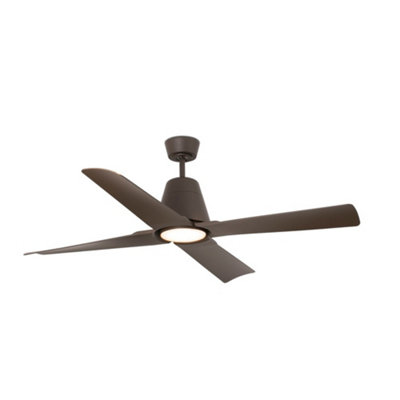 Luminosa Typhoon Brown Ceiling Fan With DC Motor Smart - Remote ...