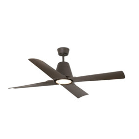 Luminosa Typhoon LED Brown Ceiling Fan with DC Motor, 3000K