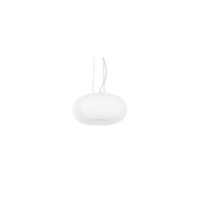 Luminosa Ulisse  3 Light  Small Globe Ceiling Pendant White, E27