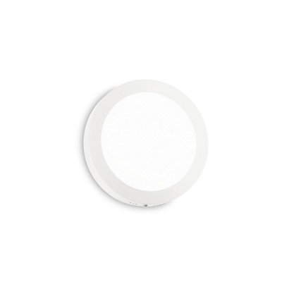 Luminosa Universal Round 22.5cm Integrated LED Semi Flush Ceiling Light White 2700K