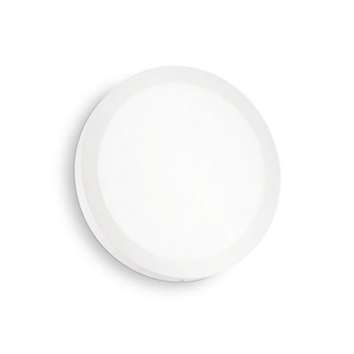 Luminosa Universal Round 30cm Integrated LED Semi Flush Ceiling Light White 2700K
