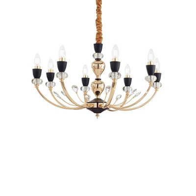 Luminosa Vanity 8 Light Pendant Light Black