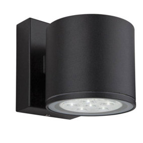 Luminosa Vegas LED 6 Light Single Wall Light Black IP44