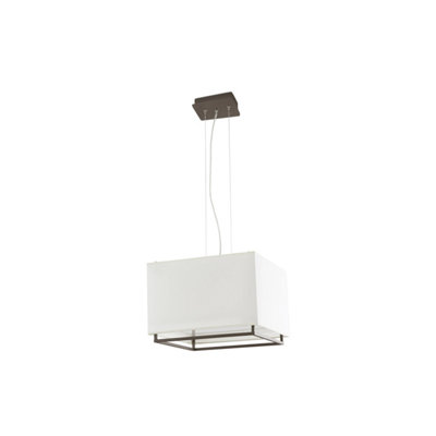 Luminosa Vesper 3 Light Ceiling Pendant Bar Brown, Beige, E27