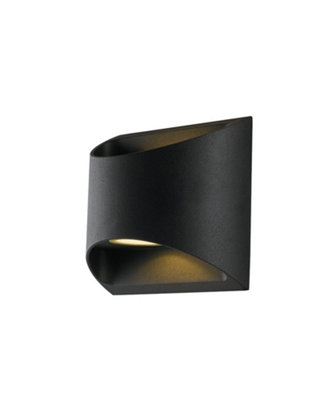 Luminosa VEYRON Outdoor LED Up Down Light Black, IP54 522lm 4000K 12 ...
