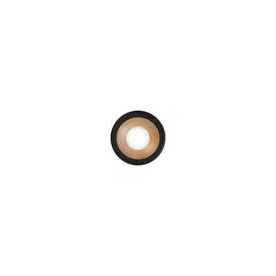 Luminosa Virus Integrated LED Indoor Recessed Downlight Lamp 1 Light Black Gold 3000K