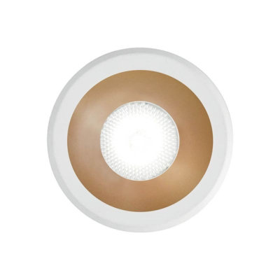 Luminosa Virus Integrated LED Indoor Recessed Downlight Lamp 1 Light White Gold 3000K