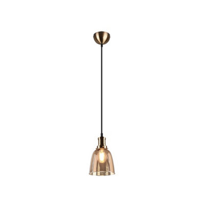 Luminosa Vita Modern Dome Pendant Ceiling Light Old brass - UK Stock