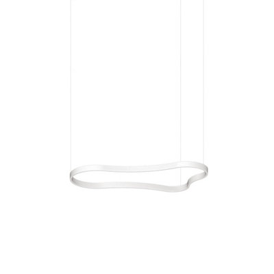 Luminosa Waves 125cm Integrated LED Pendant Ceiling Light White 3000K