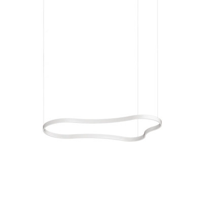 Luminosa Waves 155cm Integrated LED Pendant Ceiling Light White 3000K