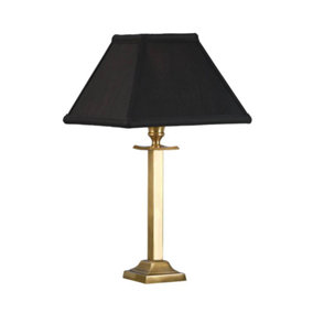 Luminosa Wellesley 1 Light Table Lamp Solid Brass - Base Only, B22