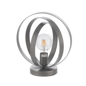 Luminosa Yara Spherical Table Lamp, Concrete