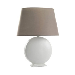 Luminosa Zen Large Table Lamp With Round Tapered Shade, Fabric Shades