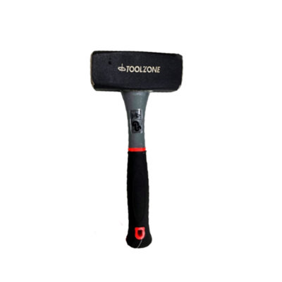 Lump Hammer 2kg 4lb TPR Handle Sledge Club Heavy Duty Rubber Grip New HM077