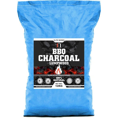 Lumpwood Restaurant Grade Charcoal 12KG Premium Hardwood Lump wood for BBQ Barbecue Grill Coal