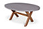 LUNA 180X130cm Ellipse Table Warm Grey