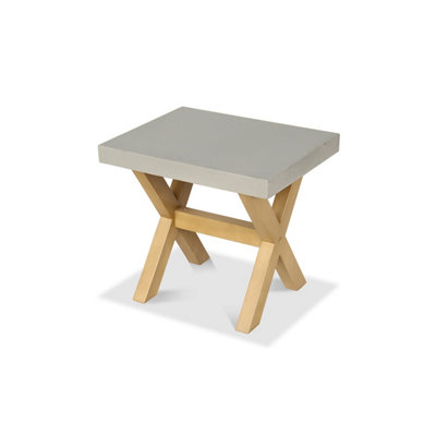 LUNA 180x90cm Rectangular Concrete table and Bench Set