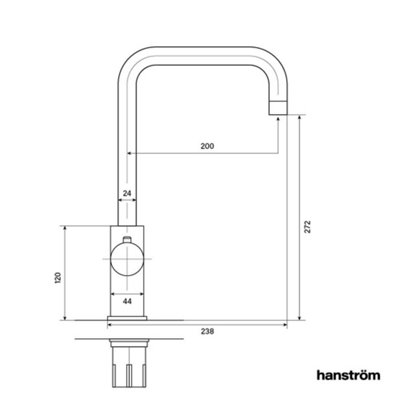 Lunen Brushed Brass 3 in 1 Instant Boiling Water Tap
